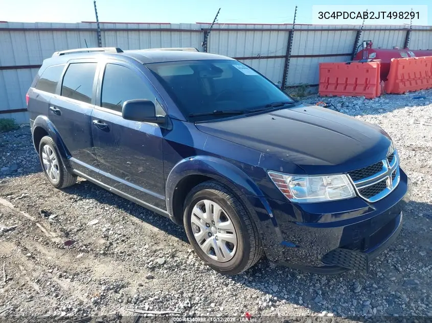 DODGE JOURNEY 2018, VIN 3C4PDCAB2JT498291