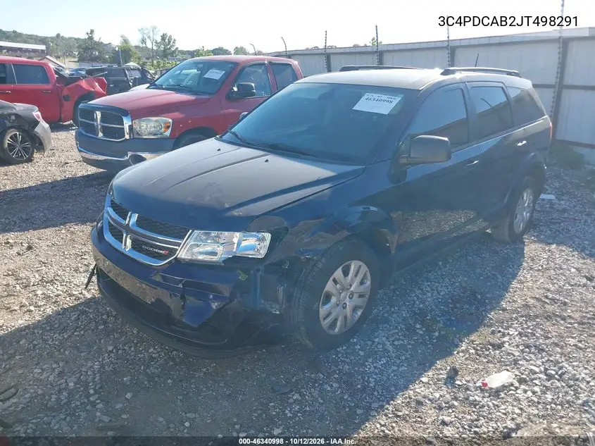 2018 DODGE JOURNEY VIN 3C4PDCAB2JT498291 — фото 2