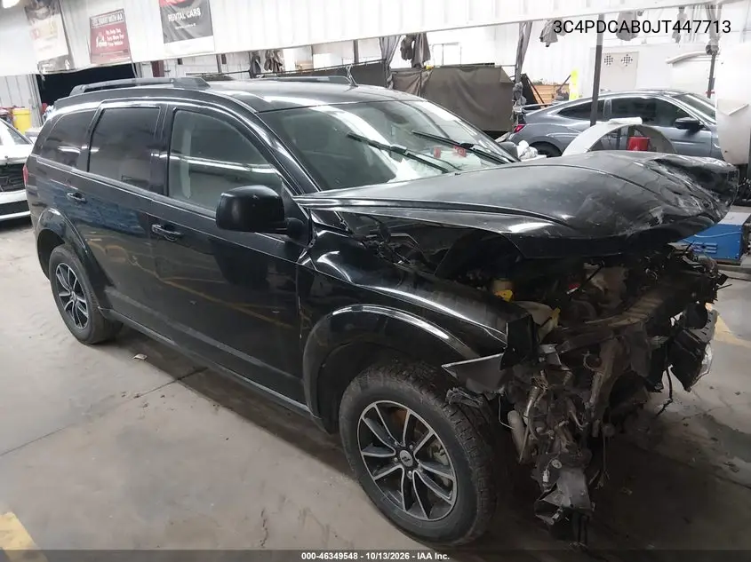 DODGE JOURNEY 2018, VIN 3C4PDCAB0JT447713
