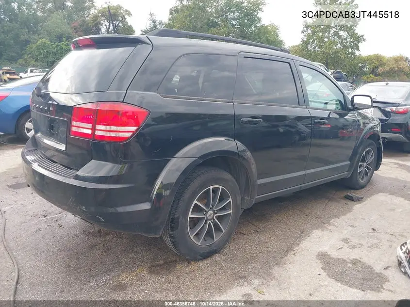 2018 DODGE JOURNEY VIN 3C4PDCAB3JT445518 — фото 4