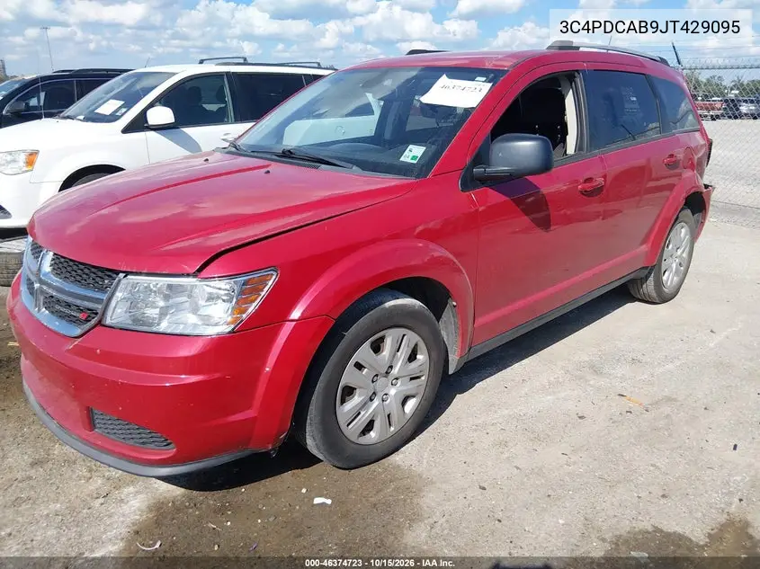 2018 DODGE JOURNEY VIN 3C4PDCAB9JT429095 — фото 2