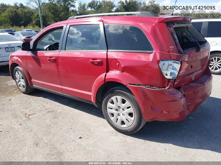 2018 DODGE JOURNEY VIN 3C4PDCAB9JT429095 — фото 3