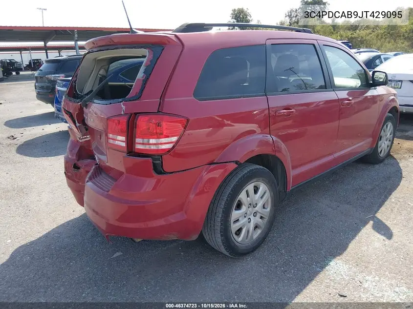 2018 DODGE JOURNEY VIN 3C4PDCAB9JT429095 — фото 4