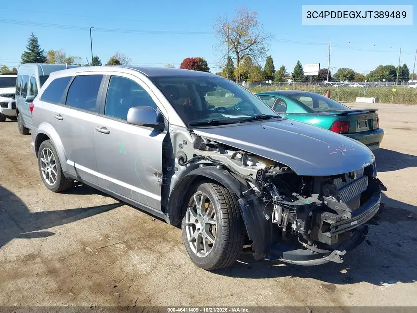 DODGE JOURNEY 2018, VIN 3C4PDDEGXJT389489