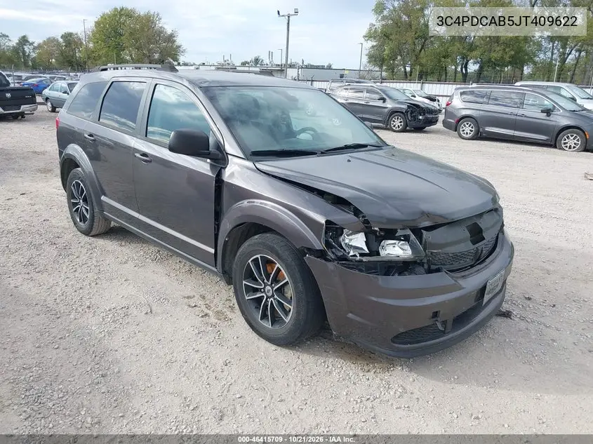 DODGE JOURNEY 2018, VIN 3C4PDCAB5JT409622