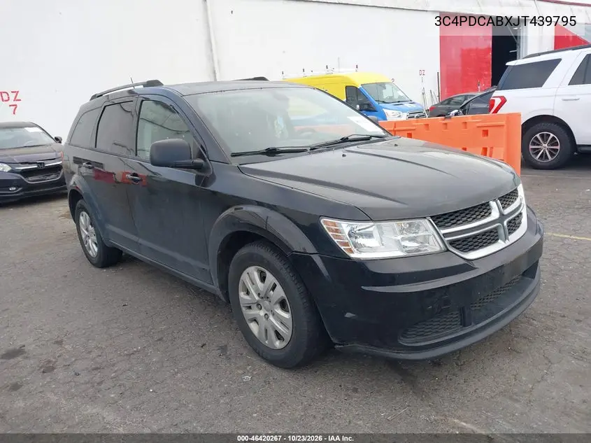 DODGE JOURNEY 2018, VIN 3C4PDCABXJT439795