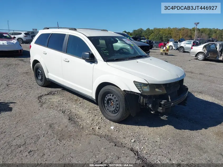 DODGE JOURNEY 2018, VIN 3C4PDCAB3JT446927