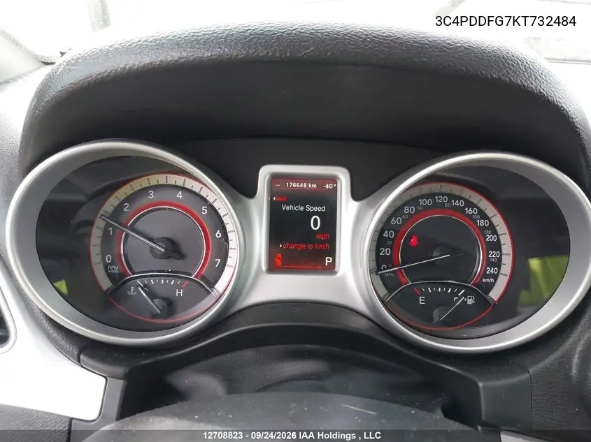 2019 DODGE JOURNEY VIN 3C4PDDFG7KT732484 — фото 7