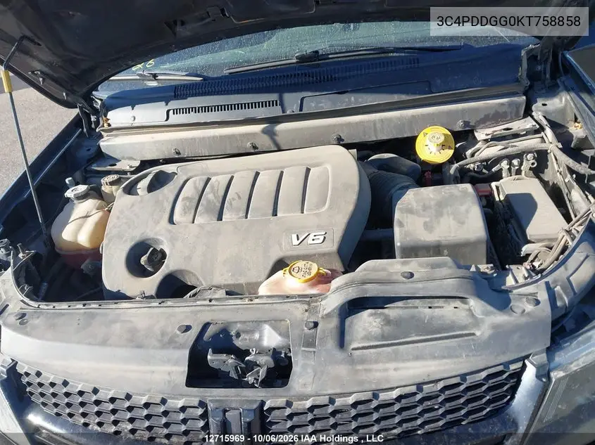 2019 DODGE JOURNEY VIN 3C4PDDGG0KT758858 — фото 10