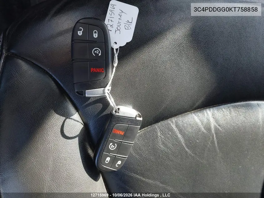 2019 DODGE JOURNEY VIN 3C4PDDGG0KT758858 — фото 11
