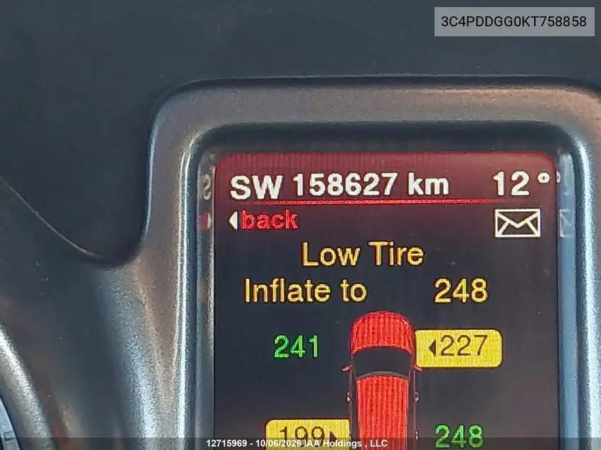2019 DODGE JOURNEY VIN 3C4PDDGG0KT758858 — фото 15