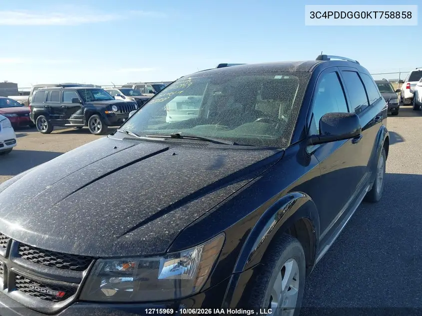 2019 DODGE JOURNEY VIN 3C4PDDGG0KT758858 — фото 6