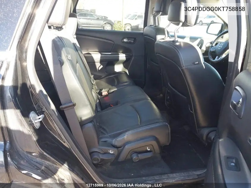 2019 DODGE JOURNEY VIN 3C4PDDGG0KT758858 — фото 8