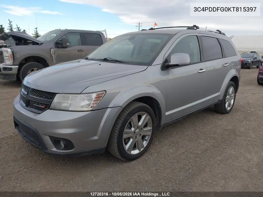 2019 DODGE JOURNEY VIN 3C4PDDFG0KT815397 — фото 2