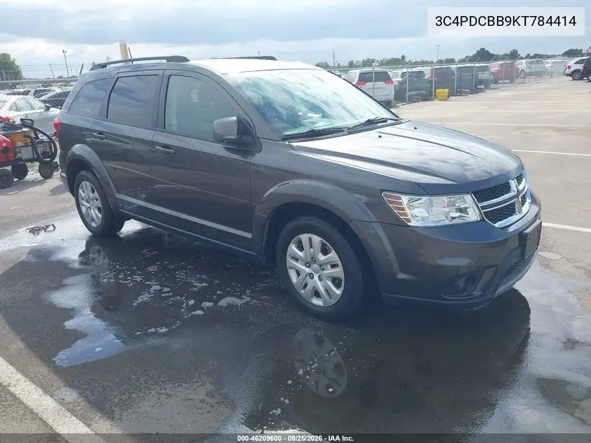 DODGE JOURNEY 2019, VIN 3C4PDCBB9KT784414