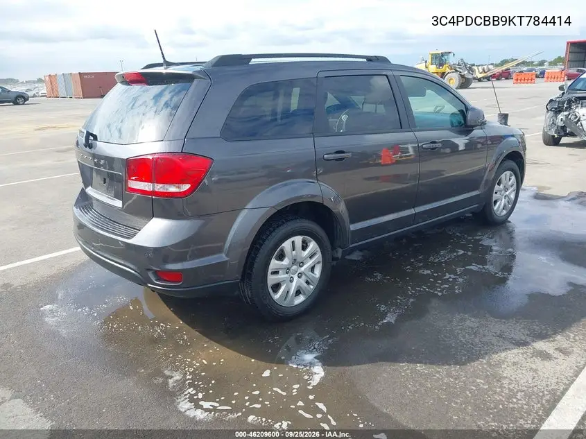 2019 DODGE JOURNEY VIN 3C4PDCBB9KT784414 — фото 4