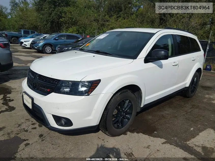 2019 DODGE JOURNEY VIN 3C4PDCBB3KT804964 — фото 2
