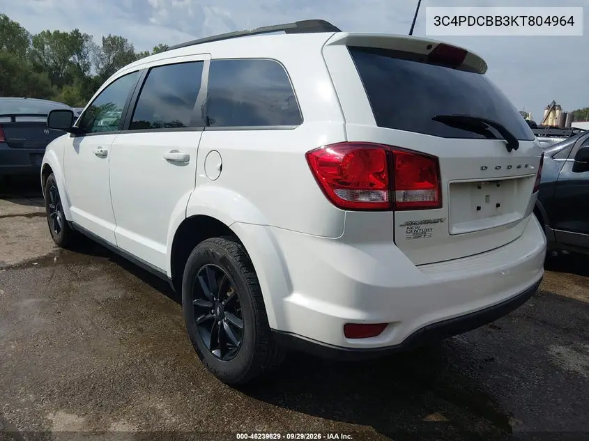 2019 DODGE JOURNEY VIN 3C4PDCBB3KT804964 — фото 3