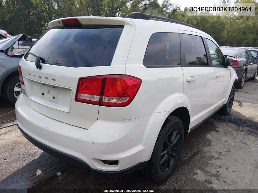 2019 DODGE JOURNEY VIN 3C4PDCBB3KT804964 — фото 4