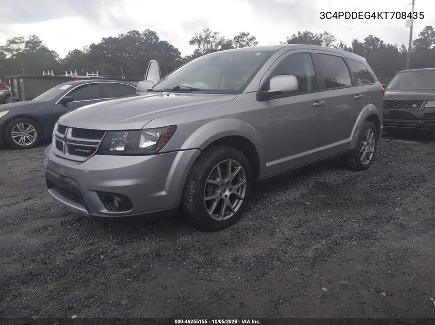 2019 DODGE JOURNEY VIN 3C4PDDEG4KT708435 — фото 2