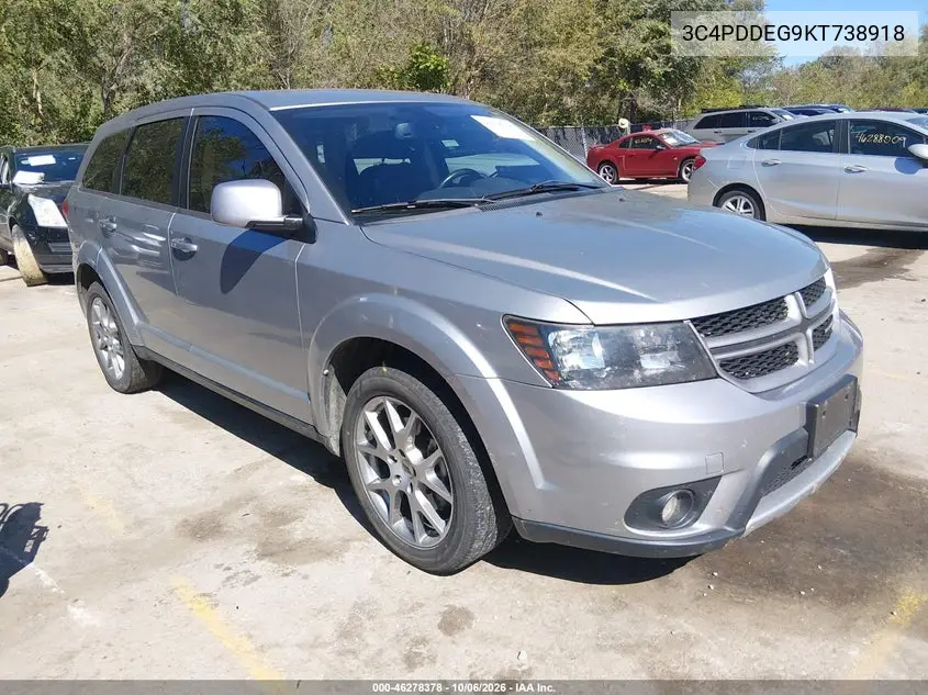 DODGE JOURNEY 2019, VIN 3C4PDDEG9KT738918