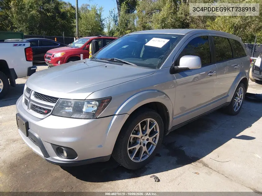 2019 DODGE JOURNEY VIN 3C4PDDEG9KT738918 — фото 2