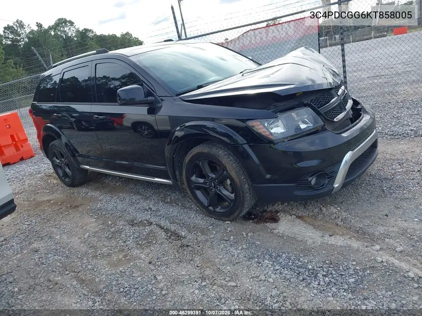 DODGE JOURNEY 2019, VIN 3C4PDCGG6KT858005