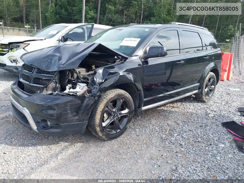 2019 DODGE JOURNEY VIN 3C4PDCGG6KT858005 — фото 2