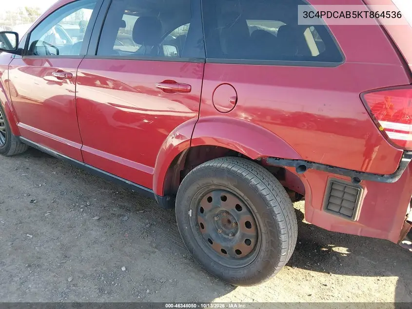 2019 DODGE JOURNEY VIN 3C4PDCAB5KT864536 — фото 3