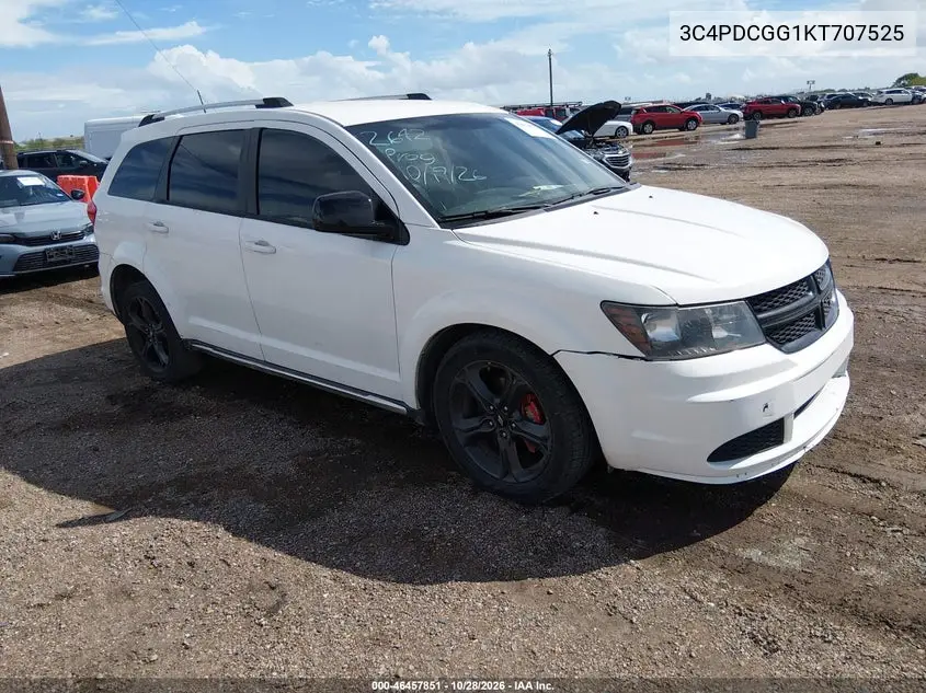 DODGE JOURNEY 2019, VIN 3C4PDCGG1KT707525