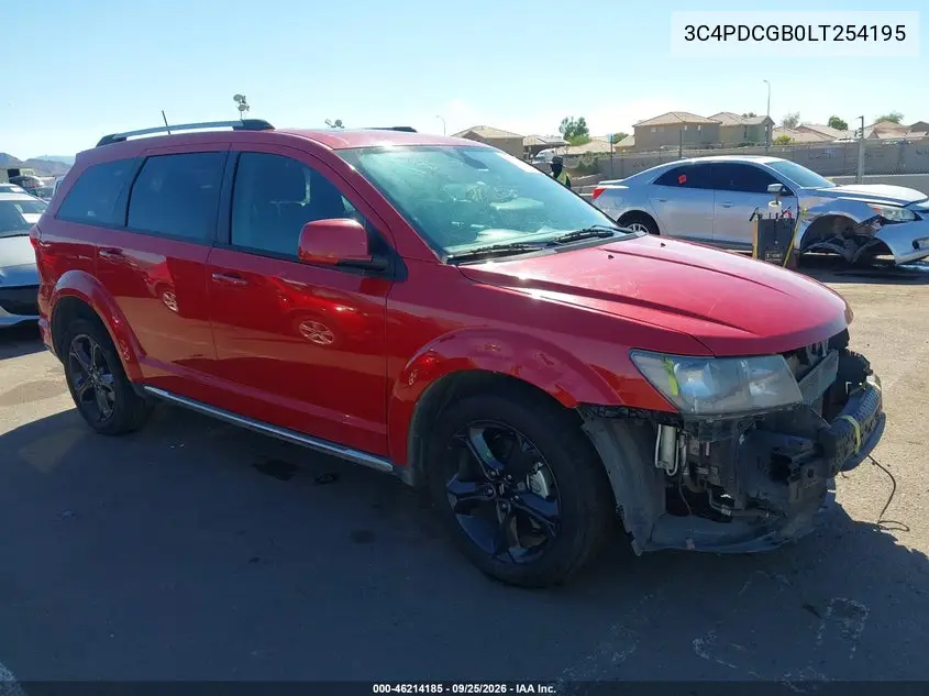 DODGE JOURNEY 2020, VIN 3C4PDCGB0LT254195