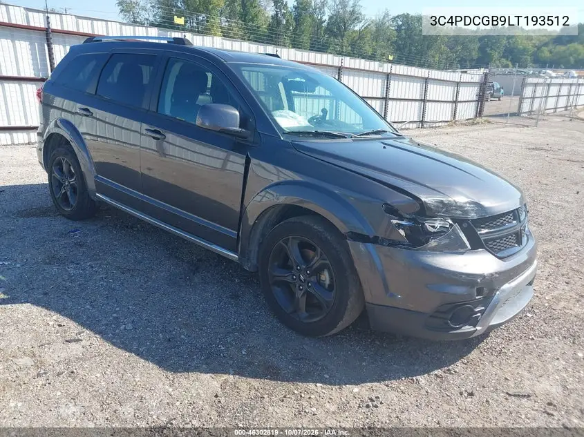 DODGE JOURNEY 2020, VIN 3C4PDCGB9LT193512