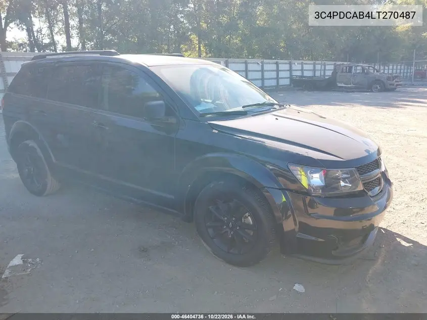 DODGE JOURNEY 2020, VIN 3C4PDCAB4LT270487