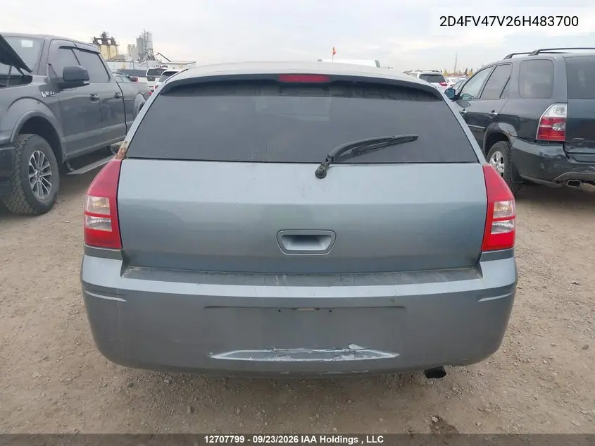 2006 DODGE MAGNUM VIN 2D4FV47V26H483700 — фото 16