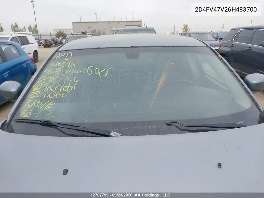 2006 DODGE MAGNUM VIN 2D4FV47V26H483700 — фото 17