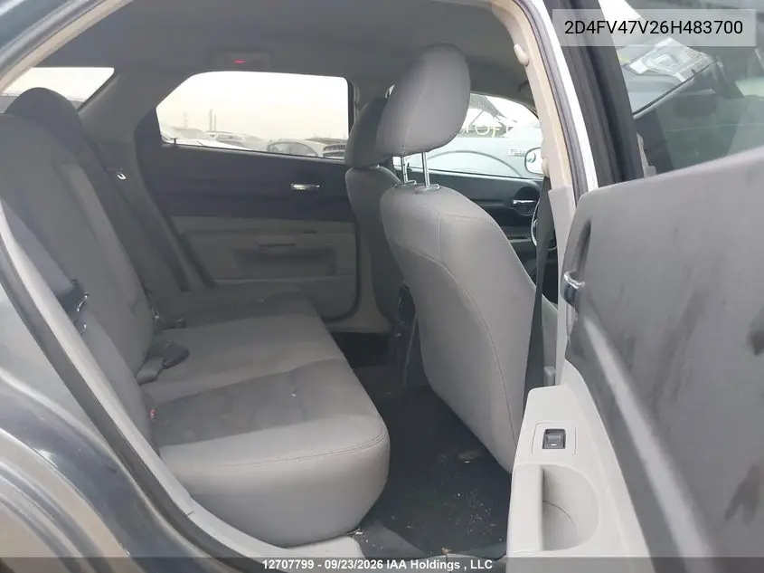 2006 DODGE MAGNUM VIN 2D4FV47V26H483700 — фото 8