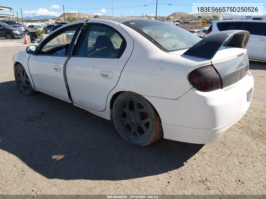 2005 DODGE NEON VIN 1B3ES66S75D250526 — фото 3