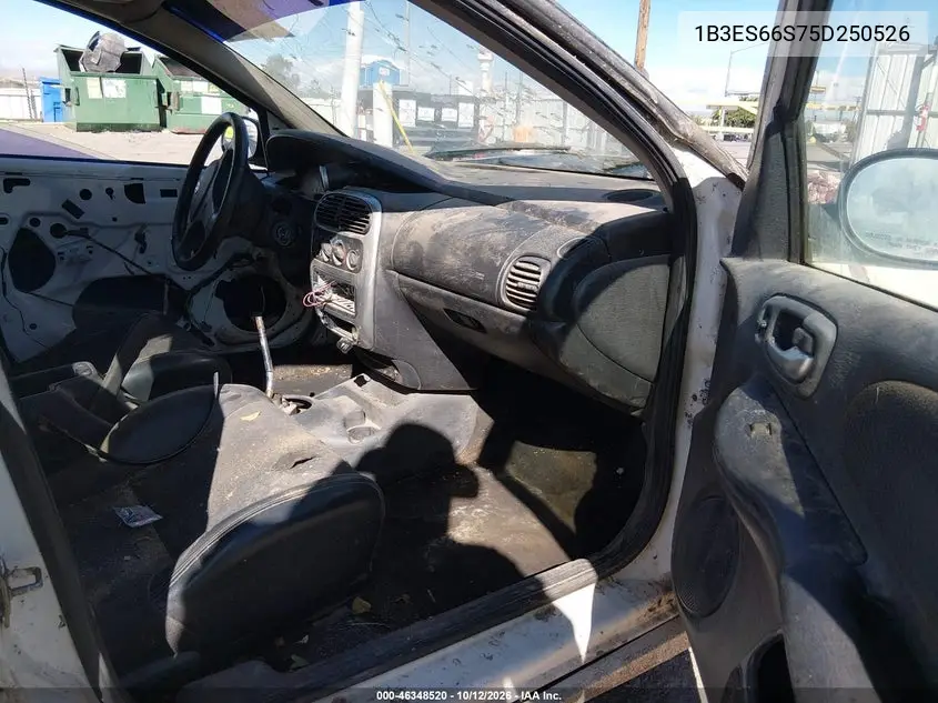2005 DODGE NEON VIN 1B3ES66S75D250526 — фото 5
