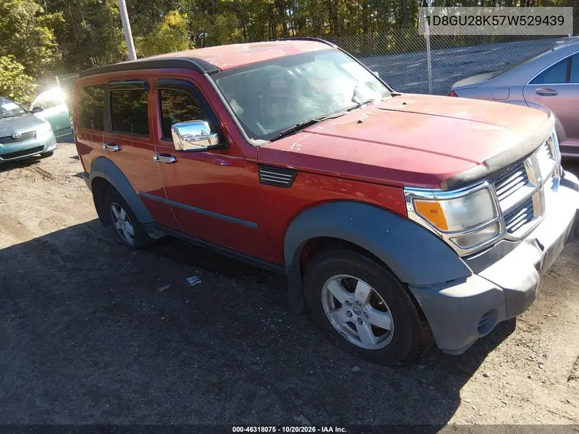 DODGE NITRO 2007, VIN 1D8GU28K57W529439