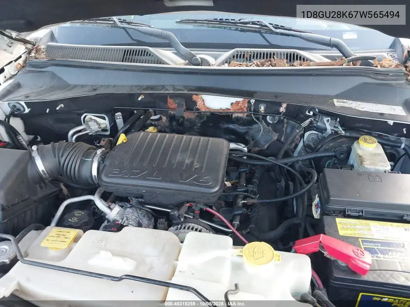 2007 DODGE NITRO VIN 1D8GU28K67W565494 — фото 10