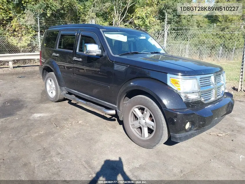DODGE NITRO 2009, VIN 1D8GT28K89W510227