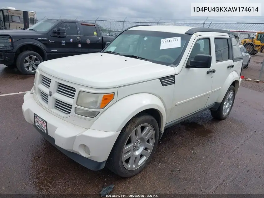 2010 DODGE NITRO VIN 1D4PU4GKXAW174614 — фото 2