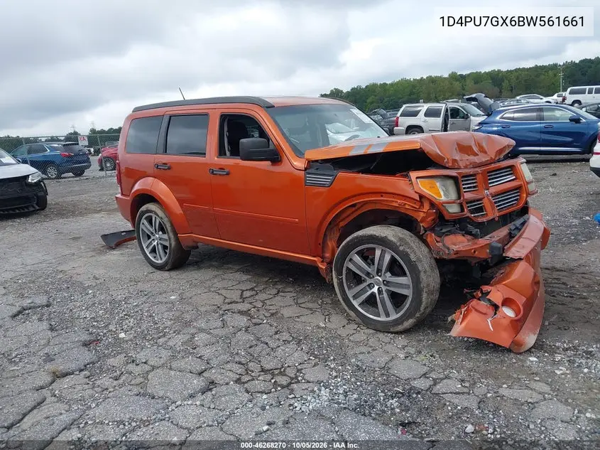 DODGE NITRO 2011, VIN 1D4PU7GX6BW561661