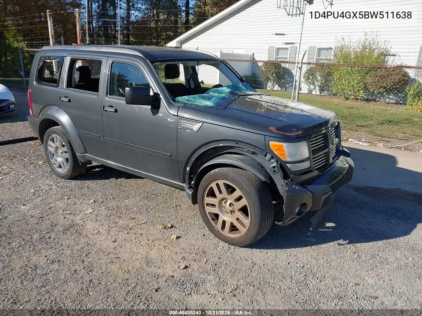 DODGE NITRO 2011, VIN 1D4PU4GX5BW511638