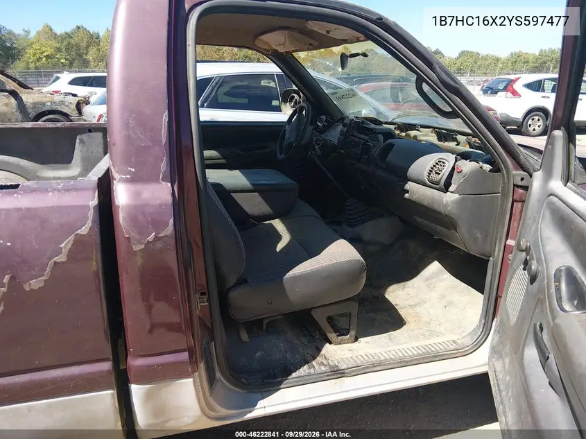 2000 DODGE RAM VIN 1B7HC16X2YS597477 — фото 5