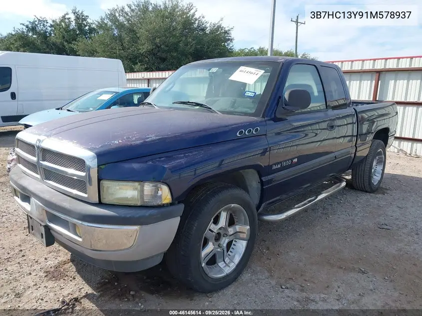 2001 DODGE RAM VIN 3B7HC13Y91M578937 — фото 2