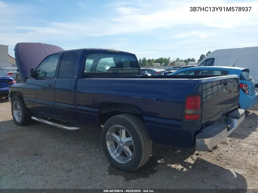 2001 DODGE RAM VIN 3B7HC13Y91M578937 — фото 3