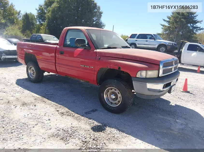 DODGE RAM 2001, VIN 1B7HF16YX1S686283