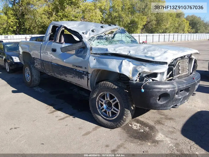 DODGE RAM 2001, VIN 3B7HF13Z91G767036