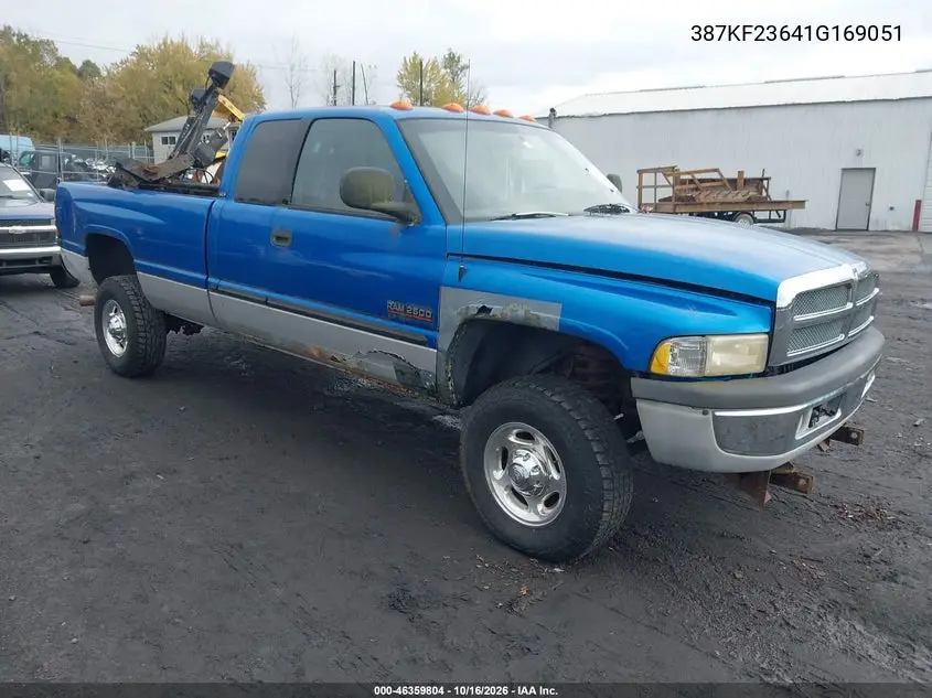 DODGE RAM 2001, VIN 387KF23641G169051